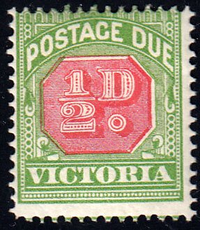 Victoria Scott J15 Unused hinged with paper adhesion.