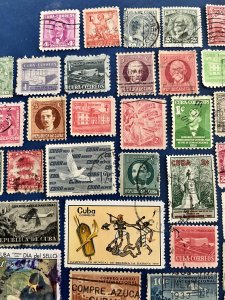 50 Stamp CUBA Fun Pack // Lot of 50 Different Cuban Stamps // Used