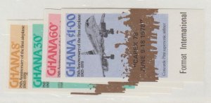 Ghana Scott #655-658 Imperf Stamps - Mint NH Set