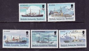 British Antarctic Territory-Sc#202-7 ex 206- id3-unused NH short set-Research Sh