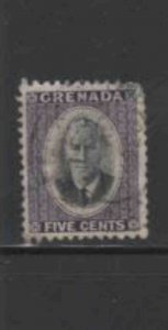 GRENADA #156 1951 5c KING GEORGE VI F-VF USED