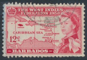 Barbados  SC# 250   Used W Indies Federation  see details & scans