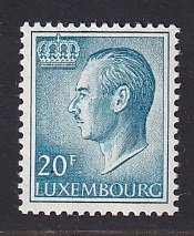 Luxembourg    #575  MNH  1975   Grand Duke Jean   20F