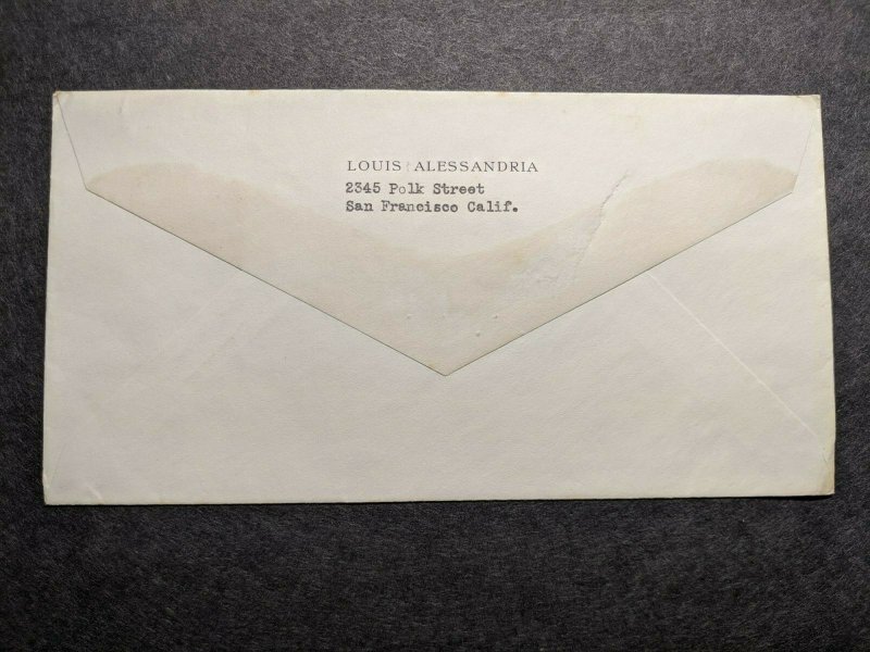 APO 19 LIVORNO, ITALY 1955 Army Cover 7617 HQ & Sv Co Officer's Mail