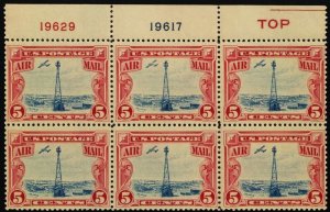 C11, Mint NH F-VF 5¢ Airmail Plate Block * Stuart Katz