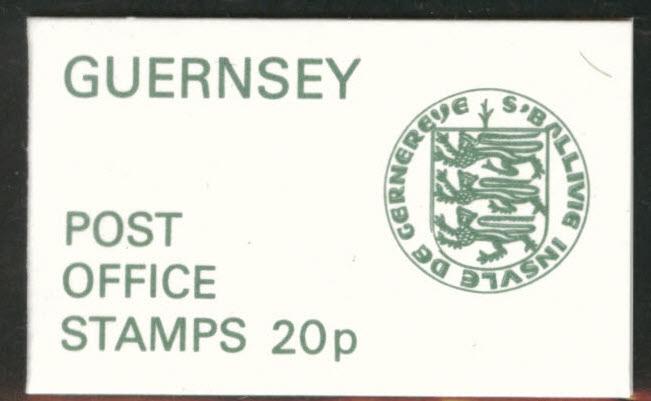 Guernsey Post Office 20p Booklet  Scott 96a