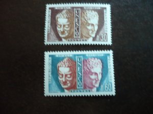 Stamps-France Unesco - Scott# 203,205-Mint Hinged Part Set of 2 Stamps