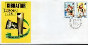 Gibraltar 1981 FDC Europa!
