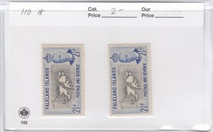 Falkland Islands 110 Map mint