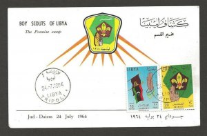 1964 Libya Promise camp Boy Scouts FDC