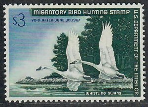 $US Sc#RW33 M/NH/VF-XF Duck Stamp, Cv. $100