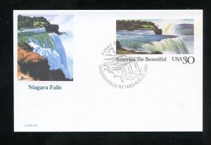 US UX158 30 cent Postal Card Niagara Falls UA Fleetwood cachet FDC