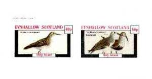 Eynhallow 1982 Birds #34 (Sandpipers) imperf set of 2 val...