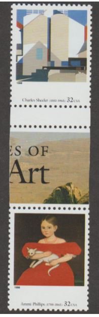 U.S. Scott #3236 American Art Stamps - Mint NH Horizontal Gutter Pair