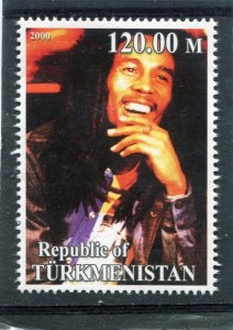 Turkmenistan 2000 BOB MARLEY Jamaican Singer Stamp Perforated Mint (NH)