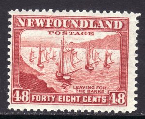 1943 Newfoundland Fishing Fleet 48¢ MNH perf 12½ Sc# 266 CV: $4.25