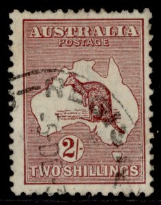 AUSTRALIA GV SG110, 2s maroon, FINE USED. Cat £17.