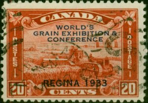 Canada 1933 20c Red SG330 Fine Used (2)