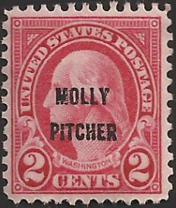 # 646 MNH - SCV-1.60 - Carmine George Washington Molly Pitcher