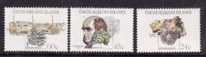 Cocos (Keeling) Is.-Sc#78-80- idAA-unused NH set-Charles Darwin-1981-