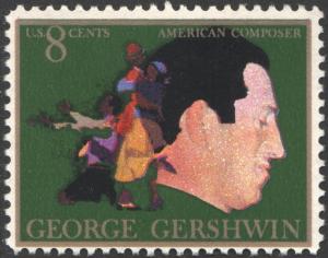 SC#1484 8¢ American Arts Issue: George Gershwin (1973) MNH