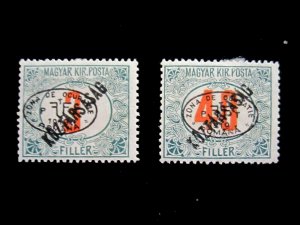 HUNGARY - SCOTT# 2NJ12,2NJ15 - MH - CAT VAL $60.00