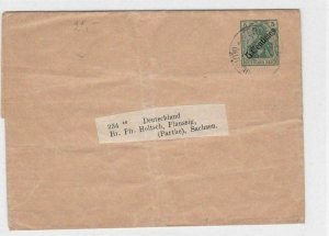 GERMAN POST OFFICES IN TURKEY 1908 5 CENTIMES  WRAPPER   R 2210