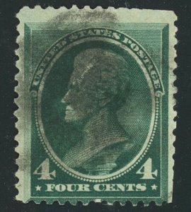 USA #211 Andrew Jackson 4c Postage Stamp 1883 A58 Used