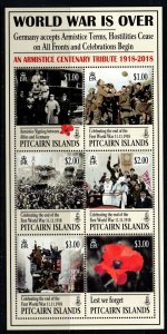 PITCAIRN ISLANDS SGMS015 2018 END OF WORLD WAR ONE MNH