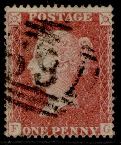 GB QV SG36, 1d rose-red LC16, FINE USED. Cat £700. PLATE 38. FG 