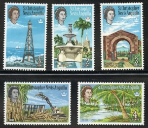 St. Kitts-Nevis Scott 145-149 - UVFHOG(CTO) - SCV $1.25