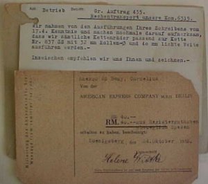 GERMANY PERFINS 1933/1937 4 DIFF