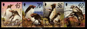 Falkland Islands - #817 - 820 Penquins Strip/4 - Used