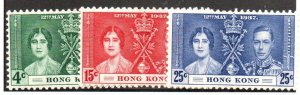 Hong Kong 151-153 Set Mint hinged