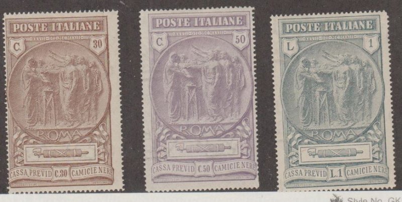 Italy Scott #B17-B18-B19 Stamps - Mint Set