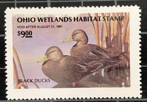 US Stamps - SC# RW OH 9 - Duck Stamp - Unused - CV $16.00