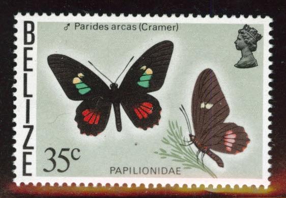 BELIZE  Scott 355A MNH** butterfly variety CV$17.50