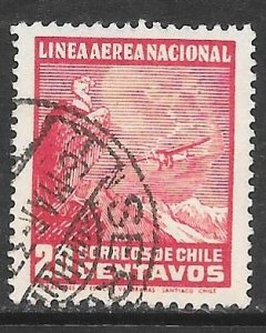 Chile C24: 20c Condor over Andes, used, F-VF