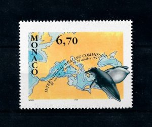 [99851] Monaco 1997 Marine life whales whaling  MNH