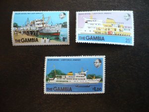 Stamps - The Gambia - Scott# 385-387 - Mint Never Hinged Set of 3 Stamps