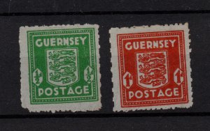 Guernsey 1941 1/2D & 1D Banknote Parer Mint MH SG4-5 WS36761