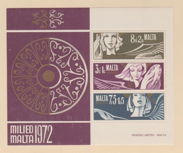 Malta Scott #B12a Stamp - Mint NH Souvenir Sheet