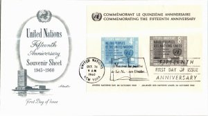 United Nations, New York, Worldwide First Day Cover