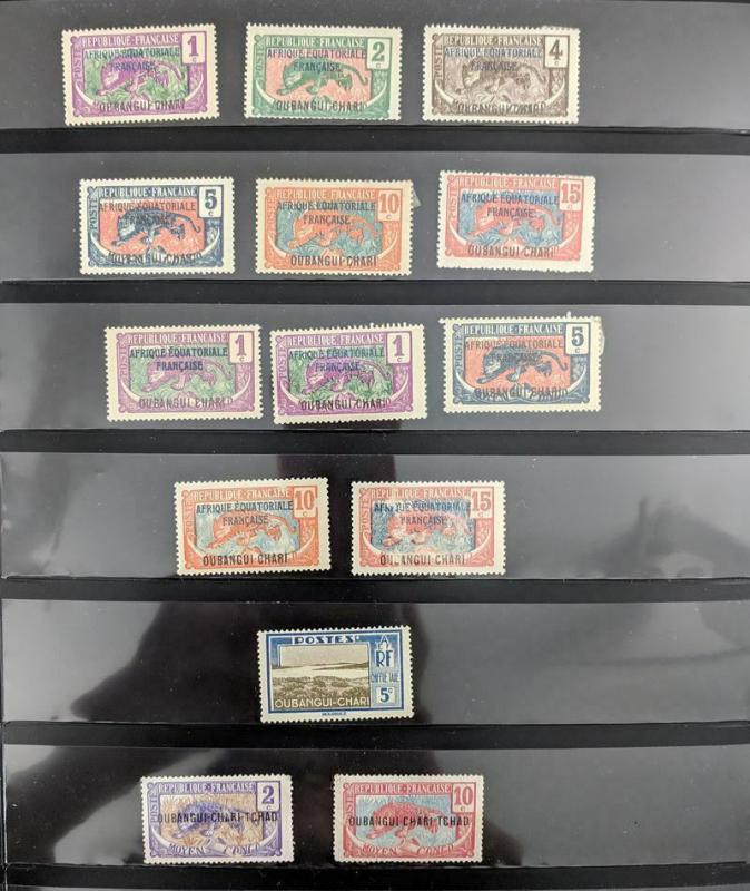 EDW1949SELL : FRENCH COLONIES Old Time Mint & Used collection. Nicely displayed.