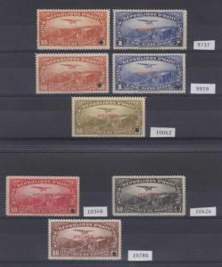 HAITI 1933-40 Sc C5-C9 (8x) ULTIMATE FULL SET OF PERF PROOFS + SPECIMEN MNH 