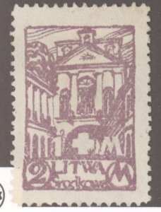 Cent. Lithuania, Scott #B17, MH