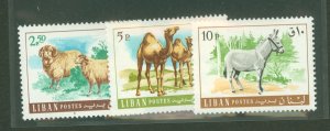 Lebanon #455-457  Multiple (Animals)