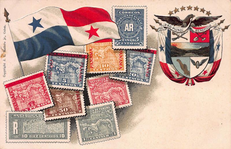 Panama, Early Embossed Stamp Postcard, Published by J.L. Maduro, Unused