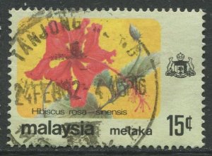 STAMP STATION PERTH Malacca #85 Flower Type State Crest Used  1979