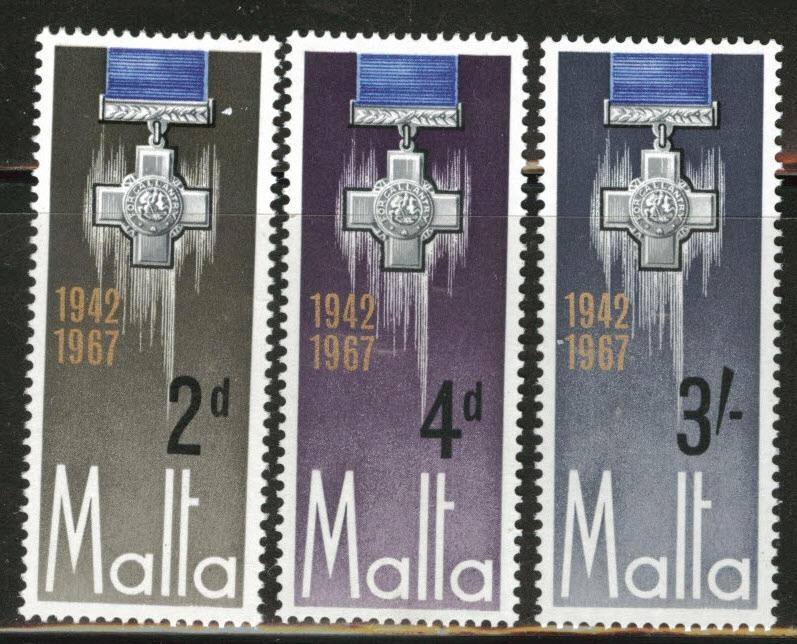 MALTA  Scott 361-363 stamp set